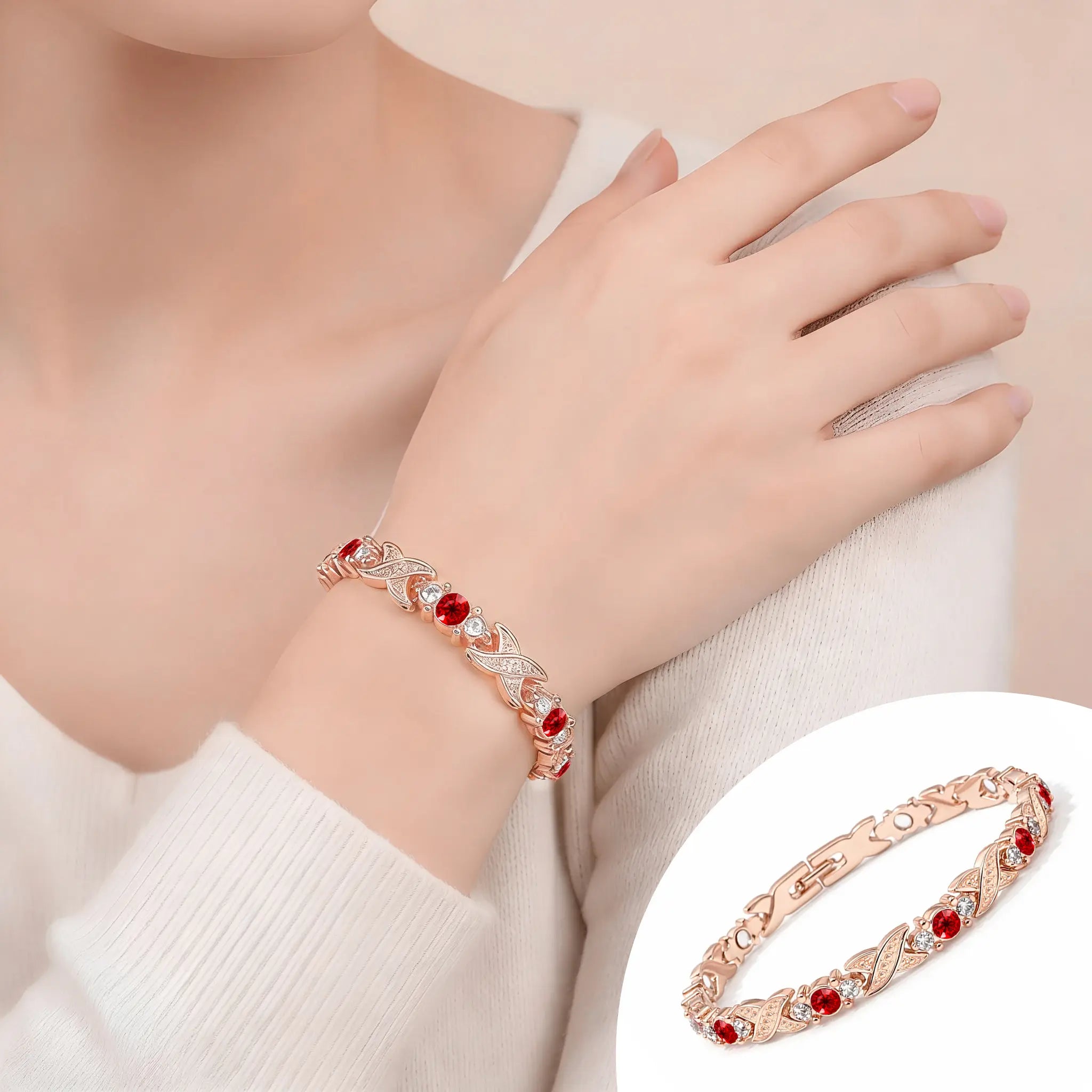 Energy Magnet Bracelets for Women — Women'S Magnetic Therapy Bangle with Adjustable Wristband —Healing Jewelry- Modern & Stylish Metal Bracelet -Bracelet for Men— Luck Bracelet-Mother'S Day -Giftfree Shipping Only