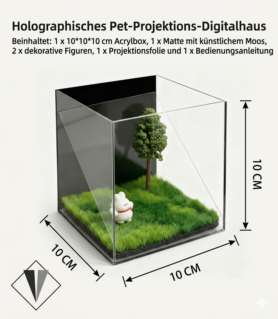 3D Hologramm Haustier Erinnerungsbox✨🐾