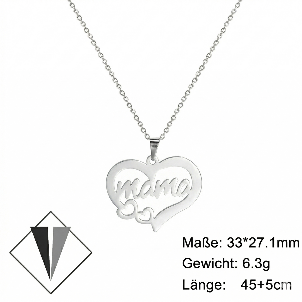 Halskette zum Muttertag mit Mama-Schriftzug 💖